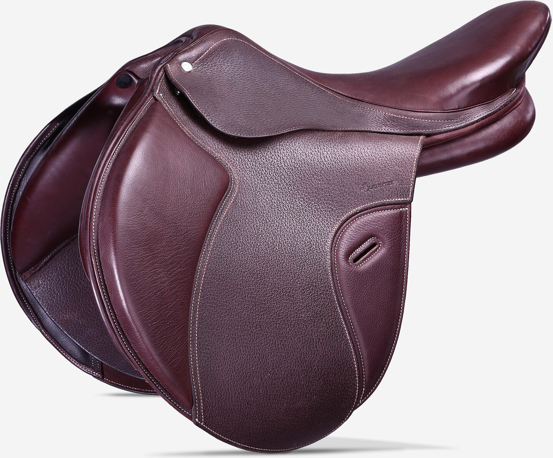 FOUGANZA Sella polivalente cuoio equitazione PADDOCK 17"5 marrone FOUGANZA Sella polivalente cuoio equitazione PADDOCK 17"5 marrone