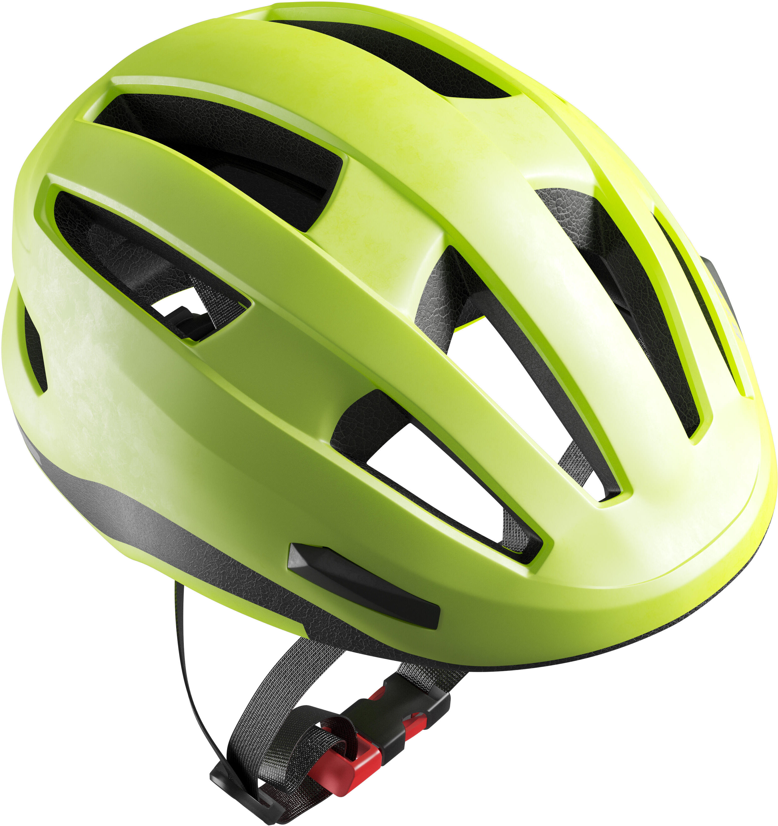 BTWIN Decathlon - Casco bici città 500 giallo fluo -