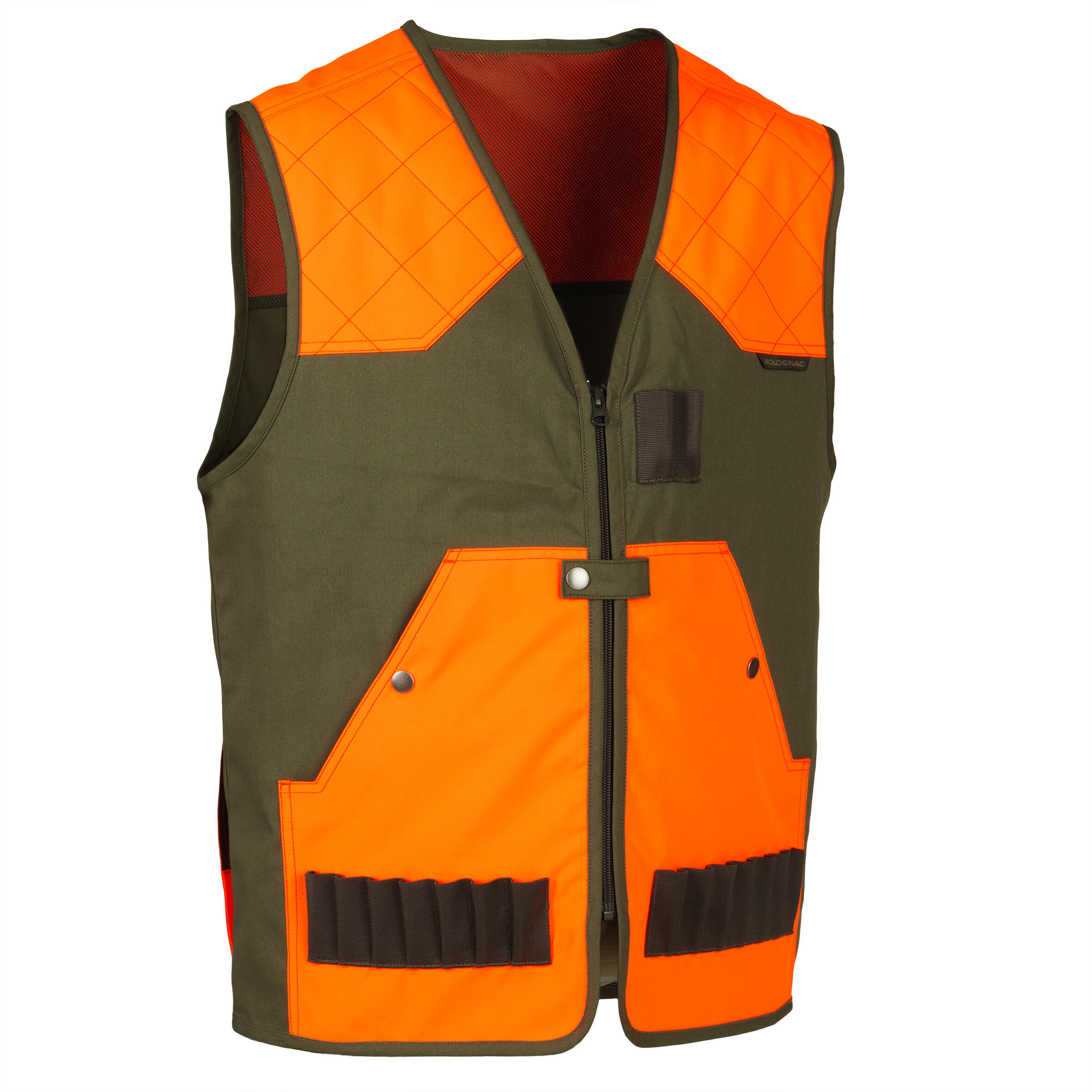 SOLOGNAC Decathlon - Gilet caccia 100 leggero fluo verde -