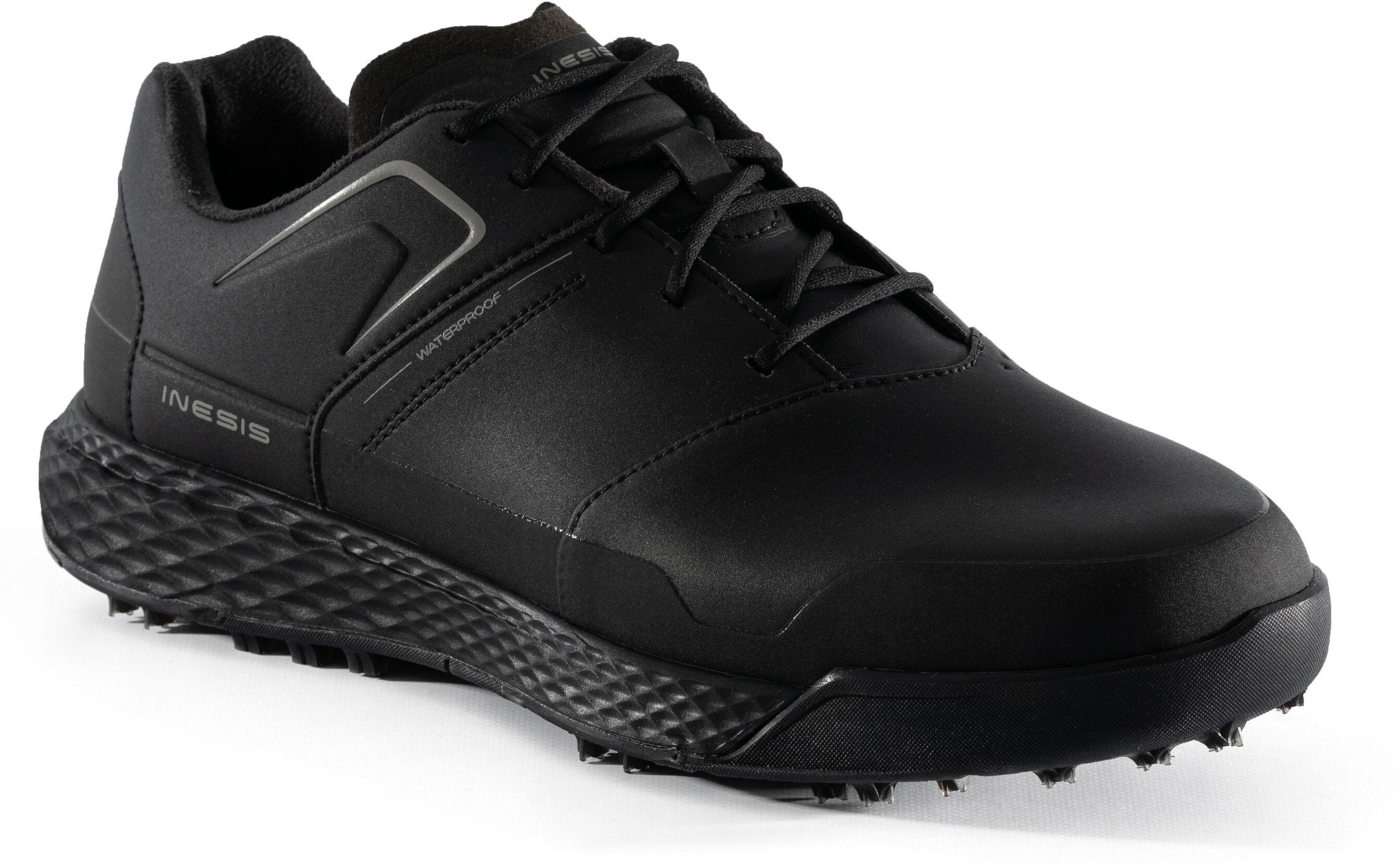 INESIS Decathlon - Scarpe golf uomo GRIP WATERPROOF nere -