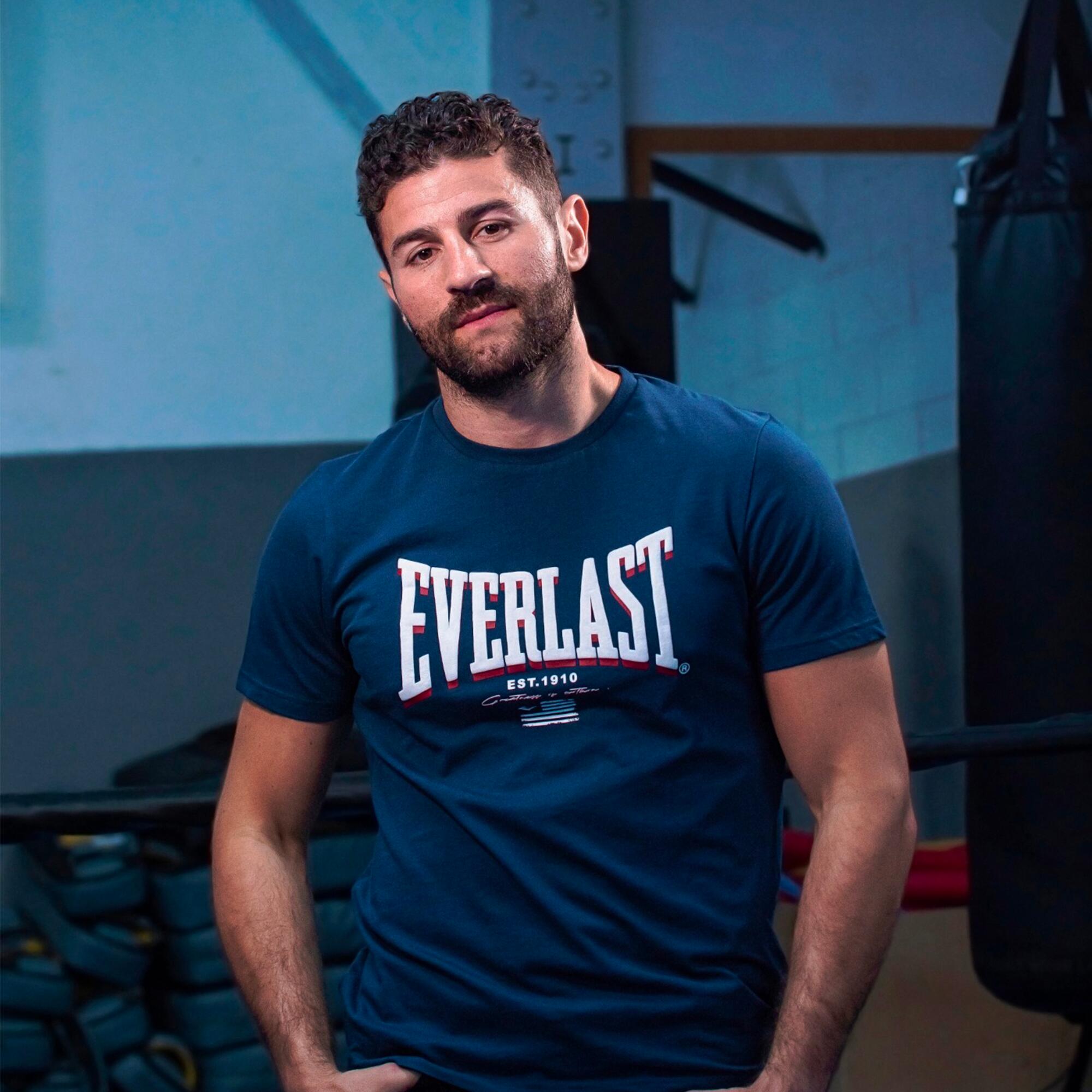 Everlast Decathlon - T-shirt uomo boxe FLAG azzurra -