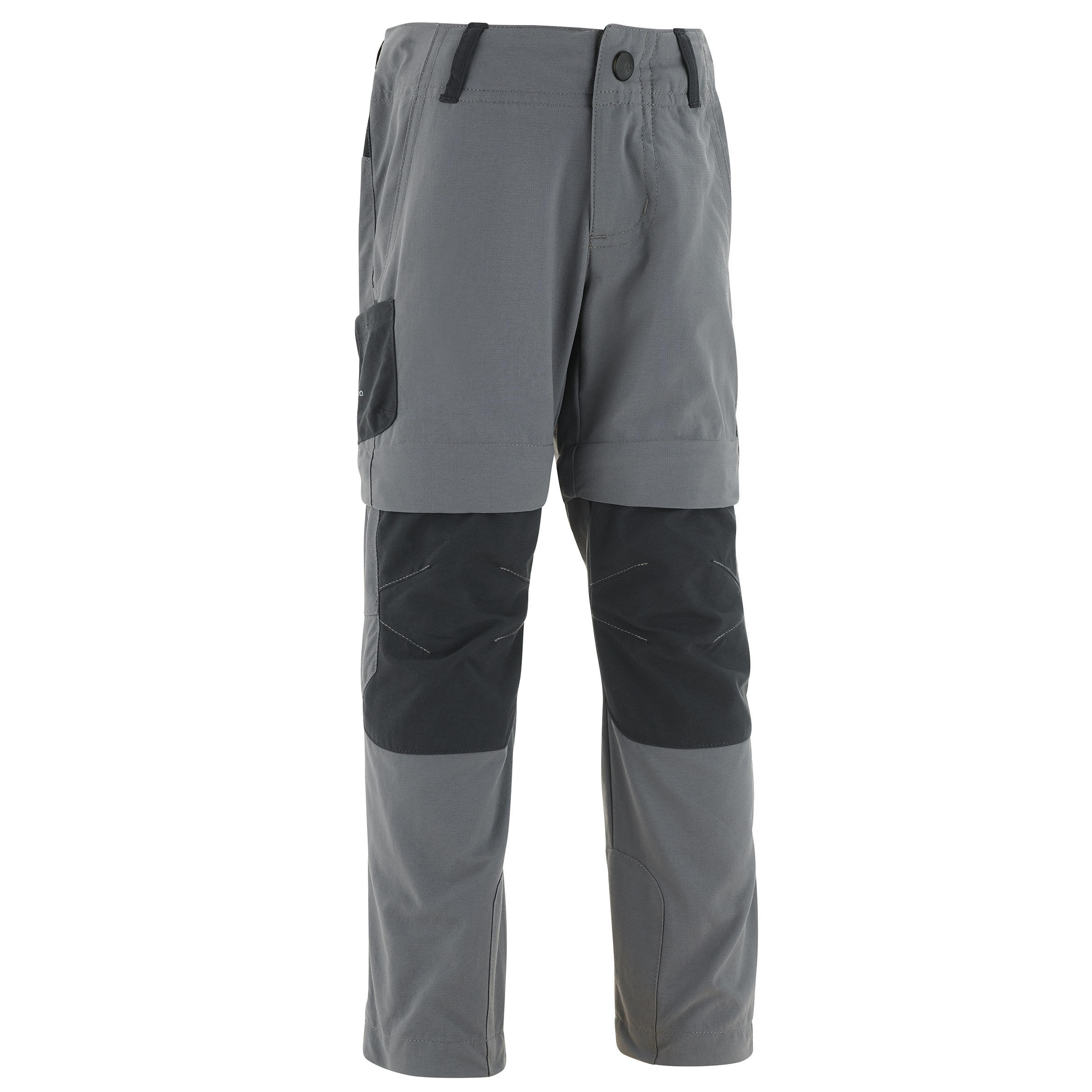 QUECHUA Pantaloni modulabili montagna bambino 2-6 anni MH500 grigi
