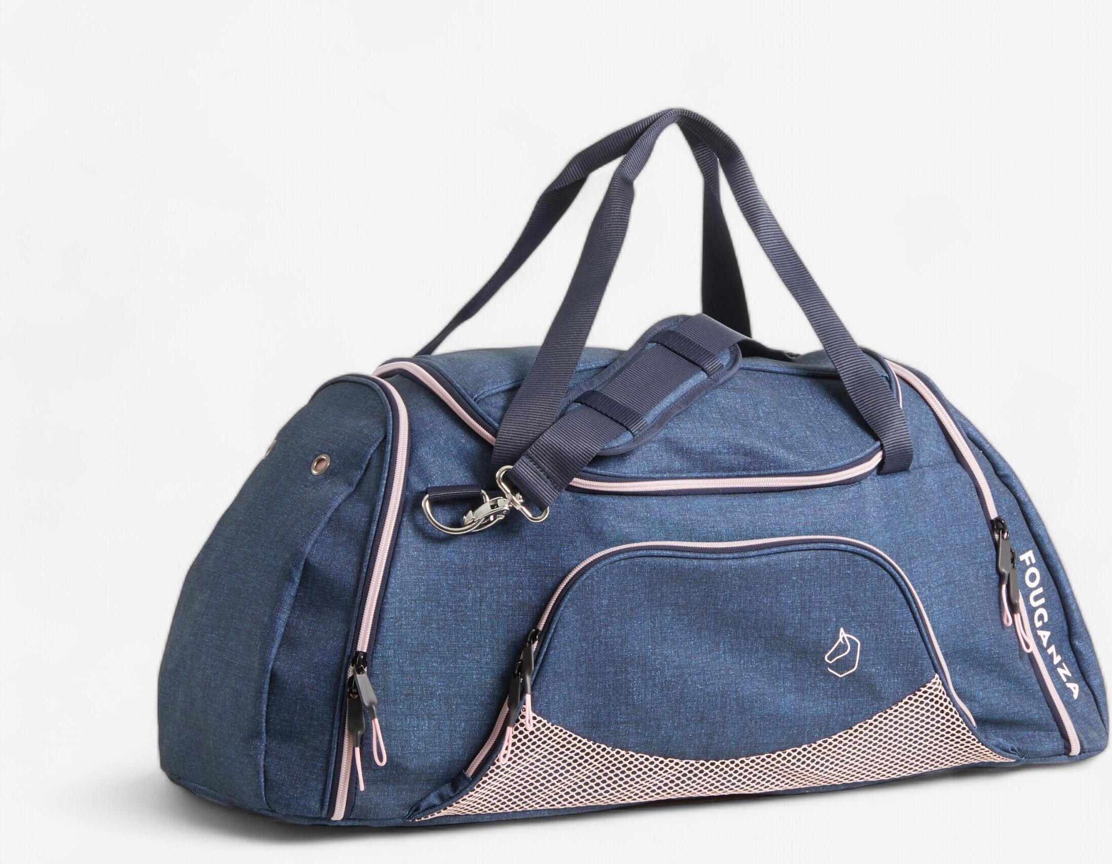 FOUGANZA Sacca trasporto equitazione DUFFLE 55 L blu-rosa FOUGANZA Sacca trasporto equitazione DUFFLE 55 L blu-rosa