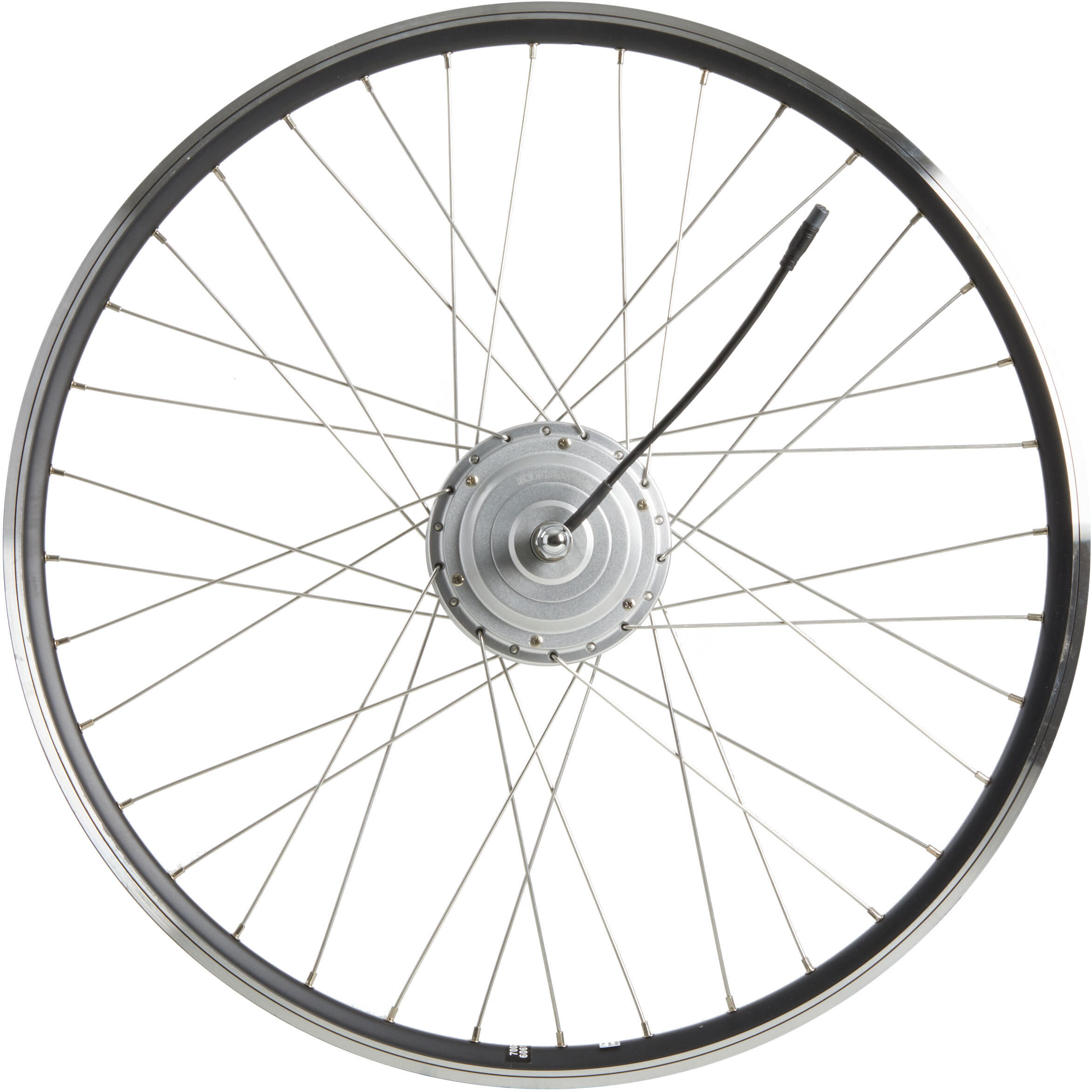 ELOPS Ruota anteriore bici elettrica città B900/Elops 900 36 volt nera ELOPS Ruota anteriore bici elettrica città B900/Elops 900 36 volt nera