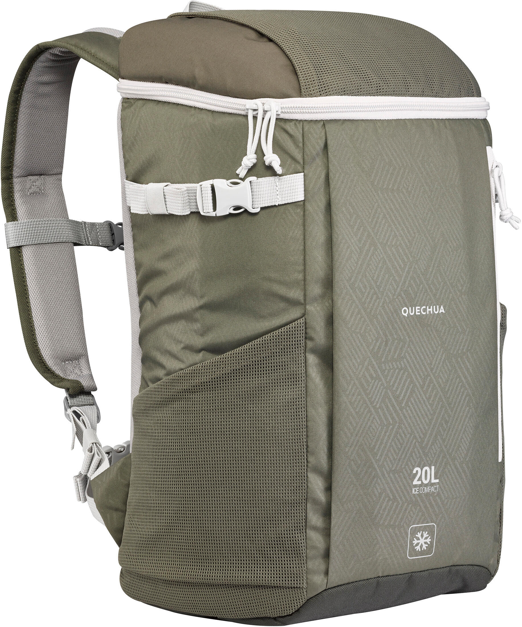 QUECHUA Zaino termico campeggio ICE COMPACT - 20 litri verde oliva