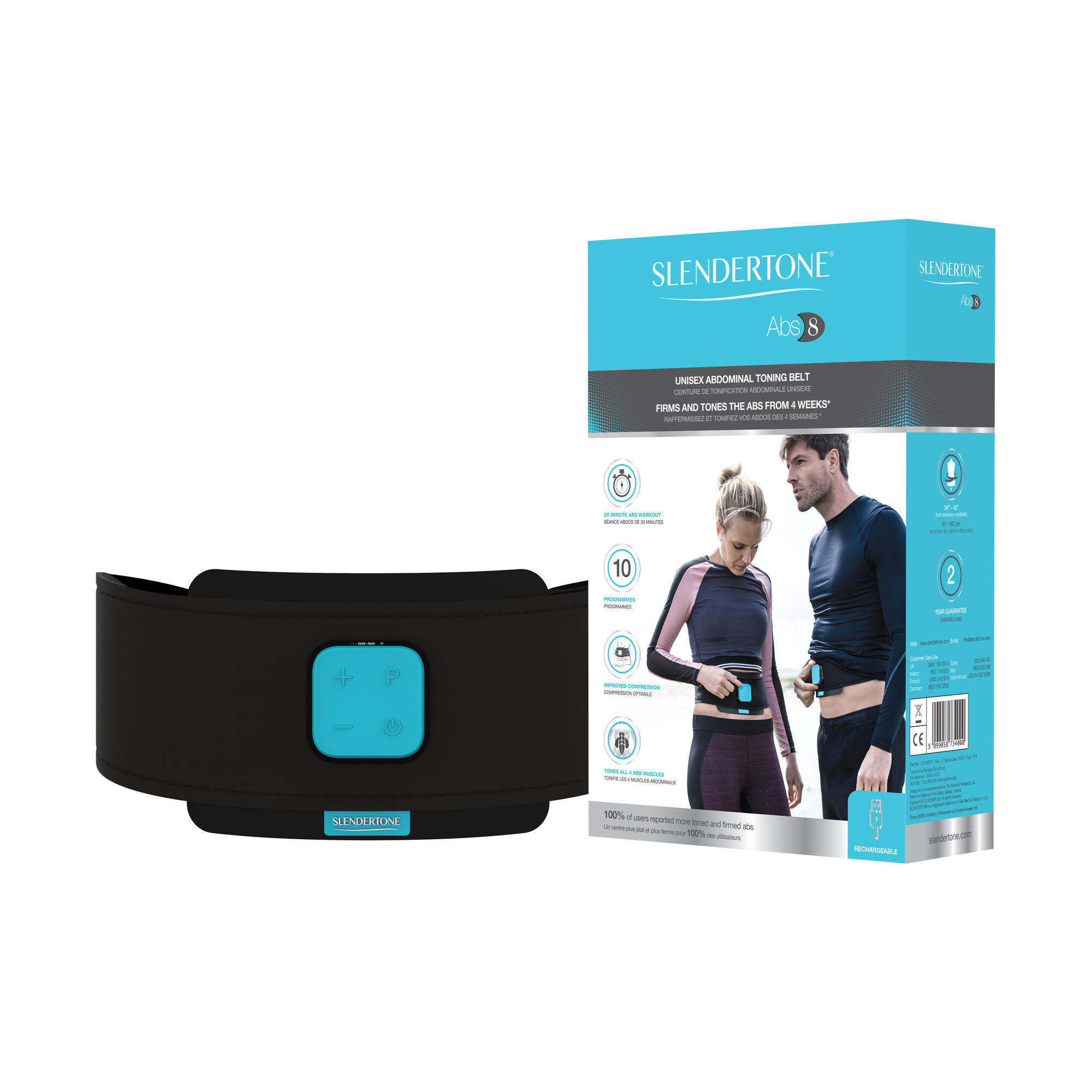 Slendertone Fascia addominale unisex ABS 8