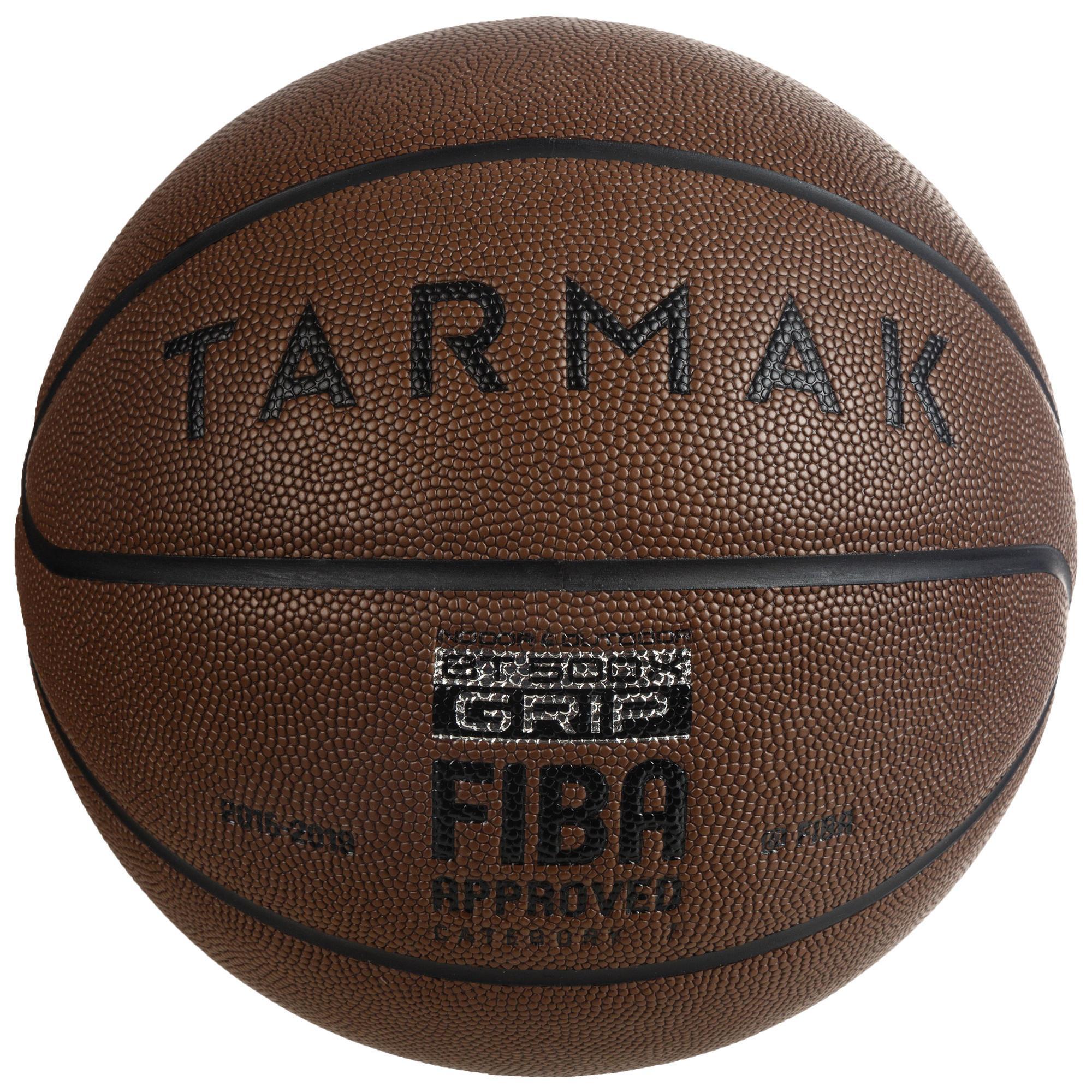 TARMAK Pallone basket BT500 GRIP taglia 7 marrone