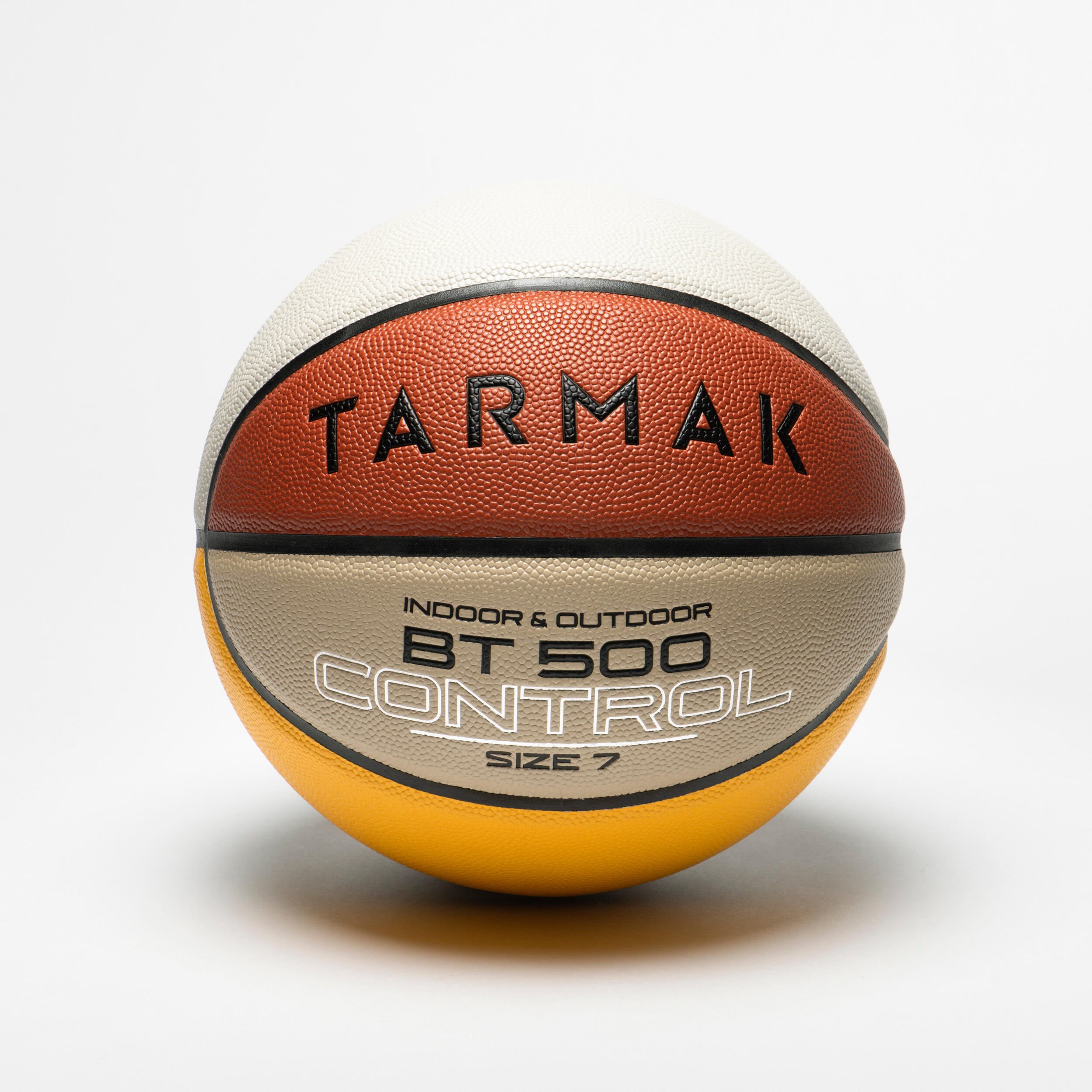 TARMAK Pallone basket BT 500 taglia 7 arancione-beige-giallo