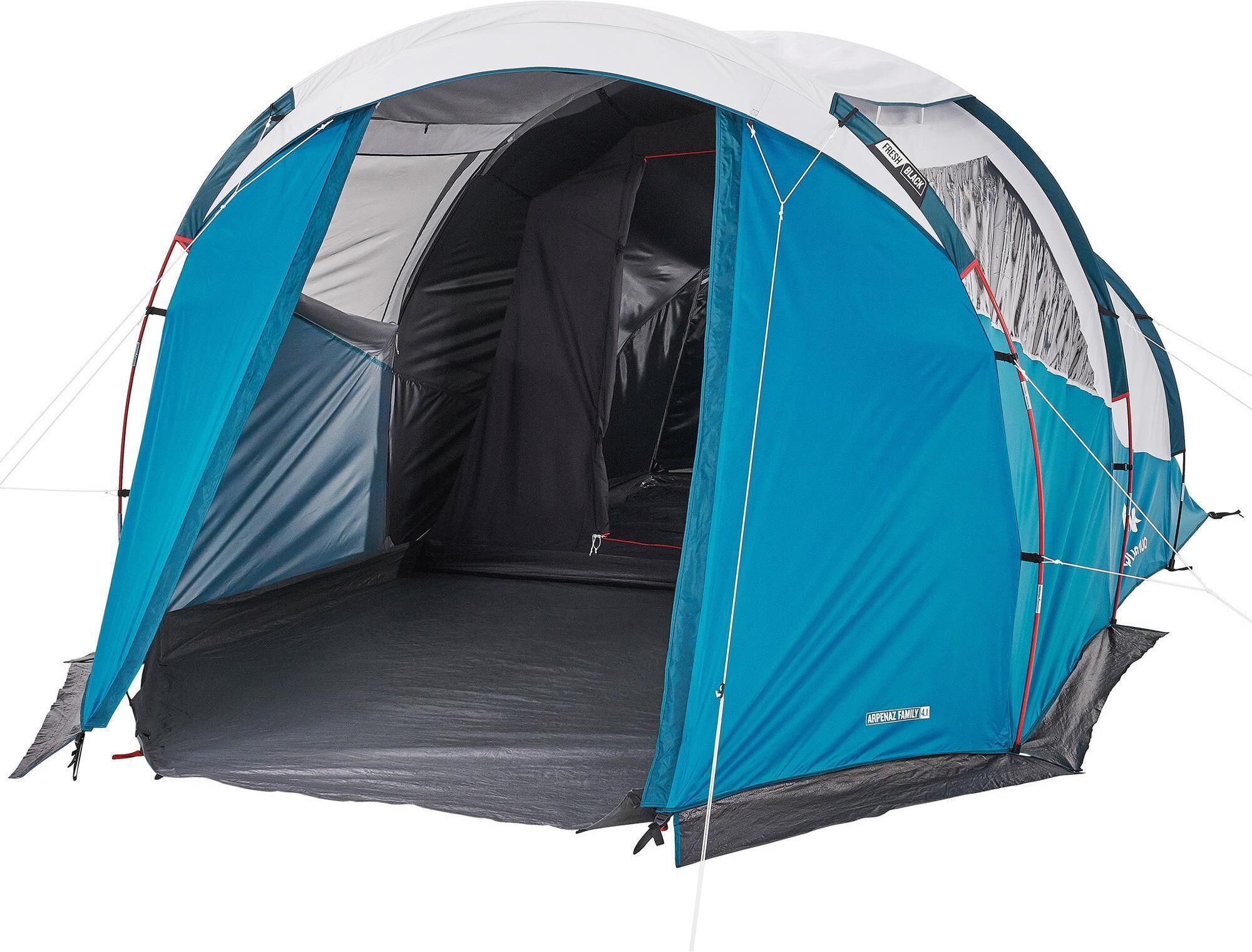 QUECHUA Tenda campeggio ARPENAZ FAMILY 4.1 FRESH&BLACK 4 POSTI