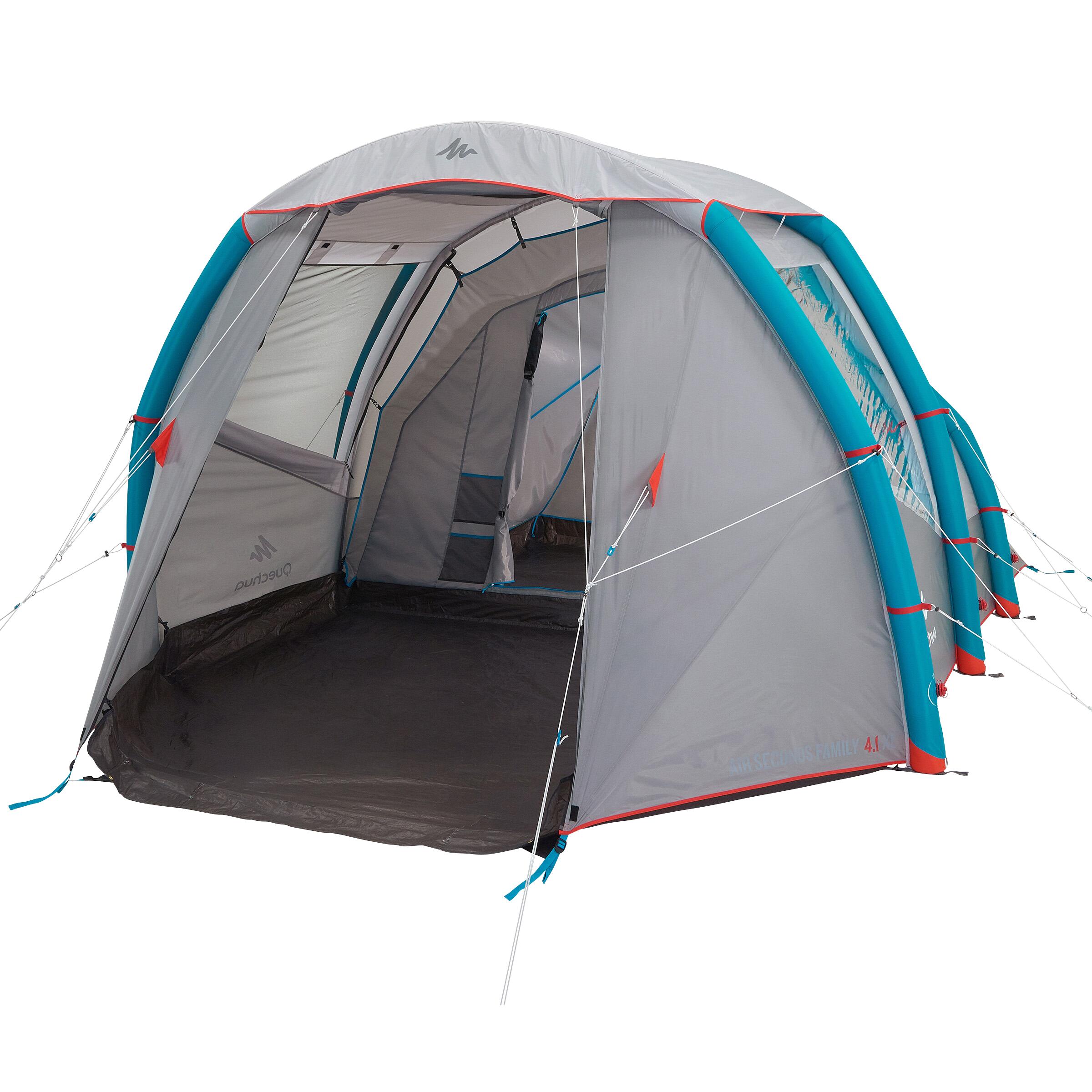 QUECHUA Tenda campeggio gonfiabile AIR SECONDS 4.1 4 POSTI