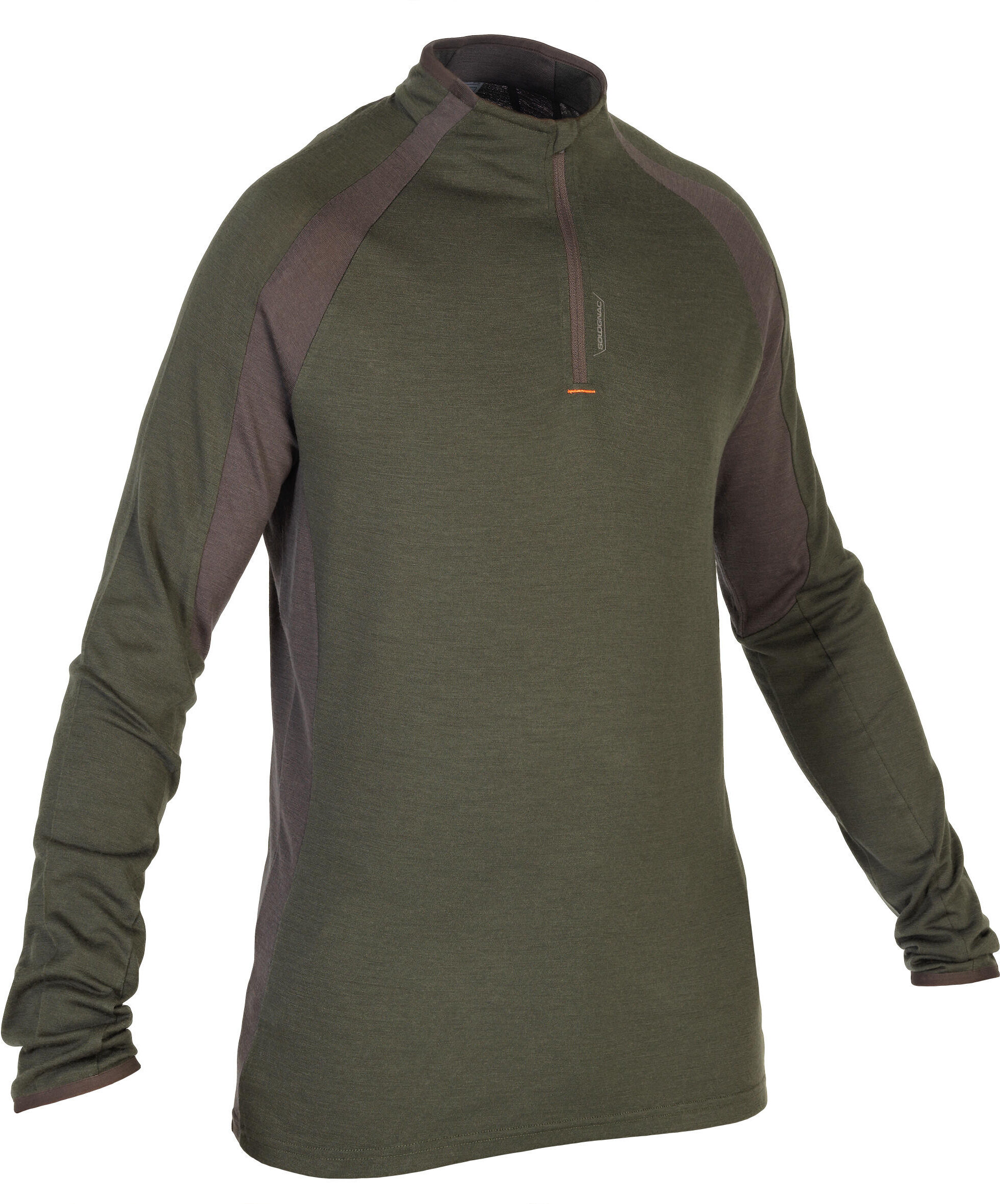 SOLOGNAC Decathlon - Maglia caccia 900 lana verde -