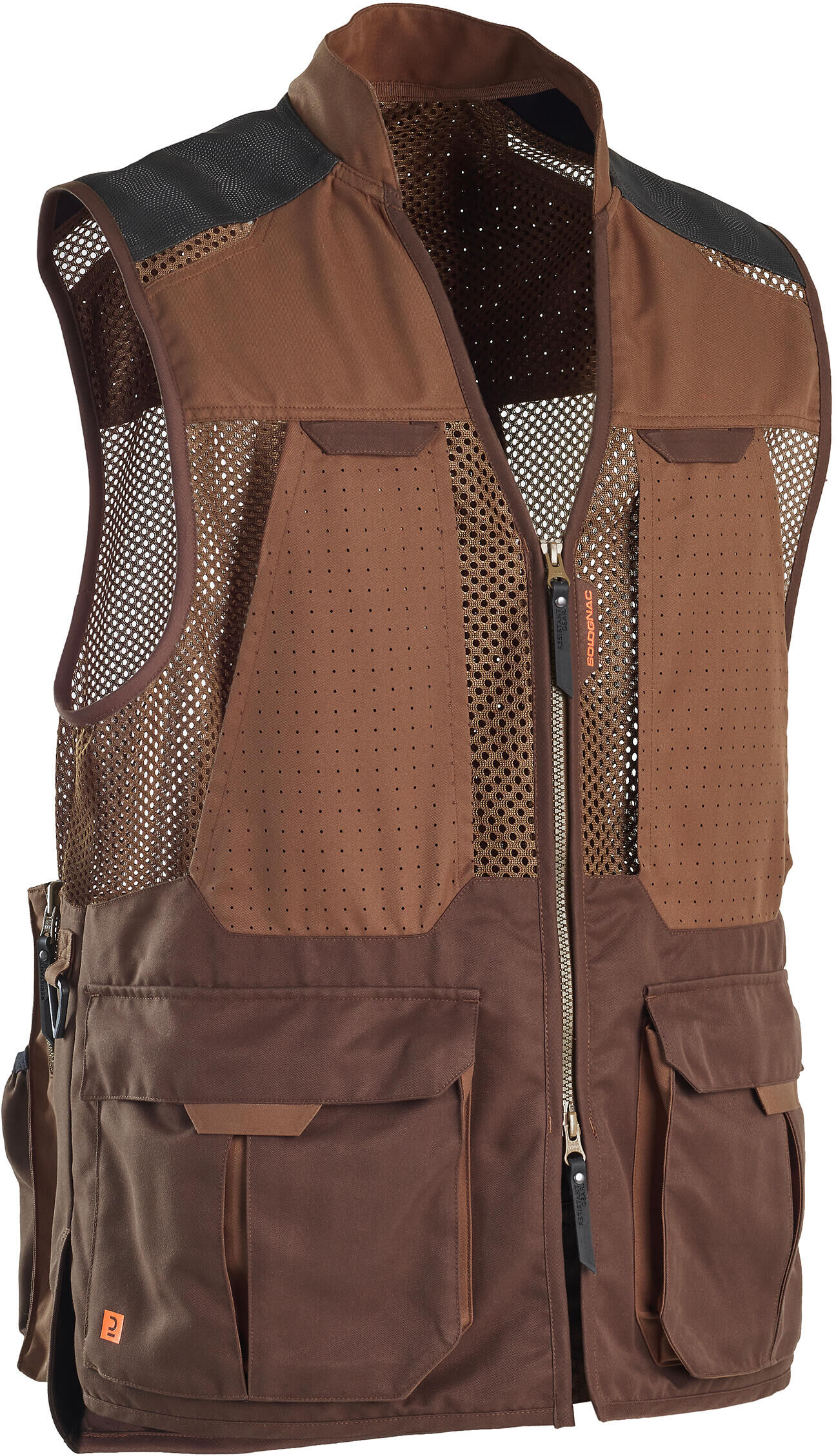 SOLOGNAC Decathlon - Gilet traspirante caccia 520 marrone -