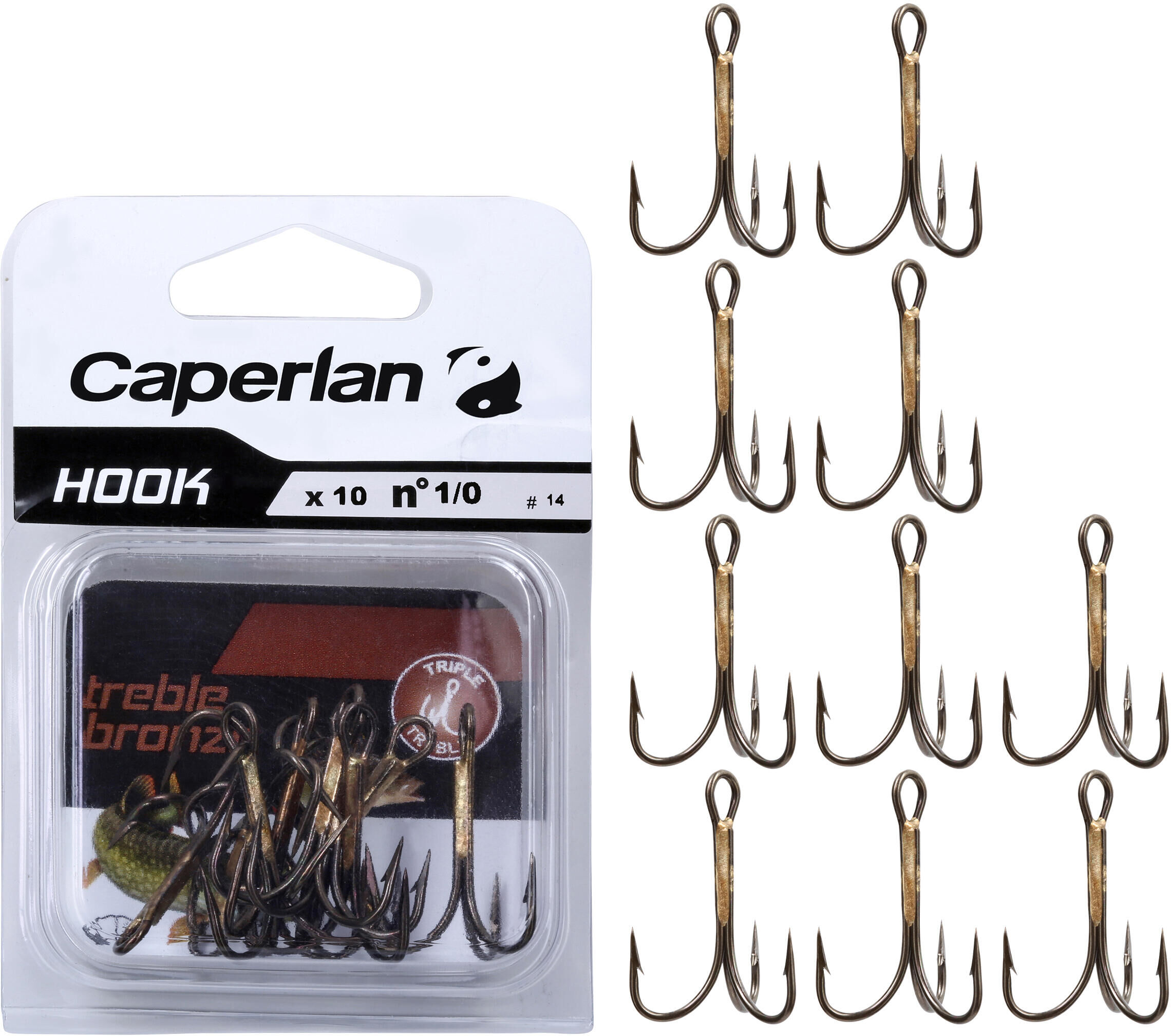 CAPERLAN Amo triplo pesca HOOK TRIPLE BRONZE