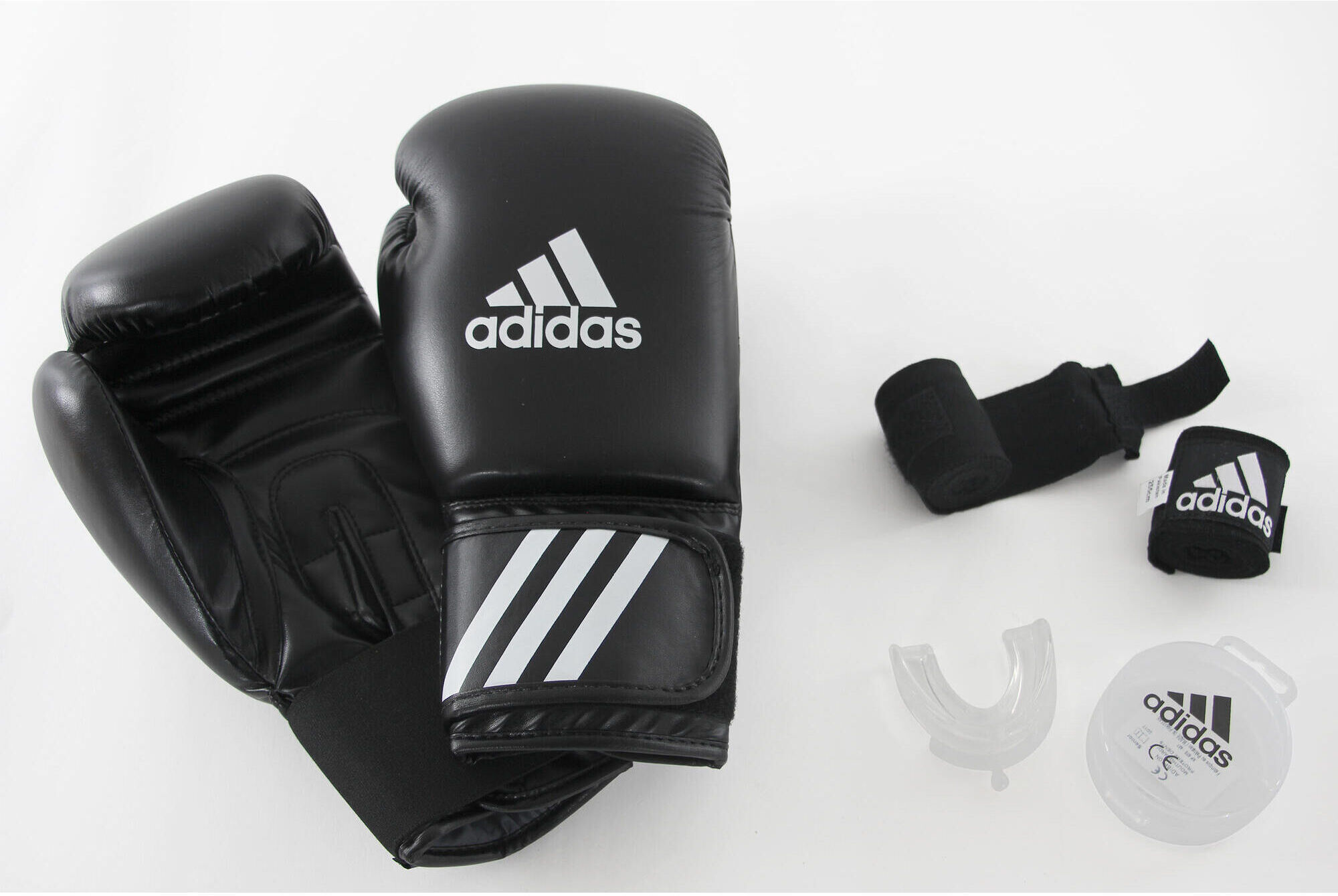 Adidas Decathlon - Kit boxe guantoni fasce paradenti -