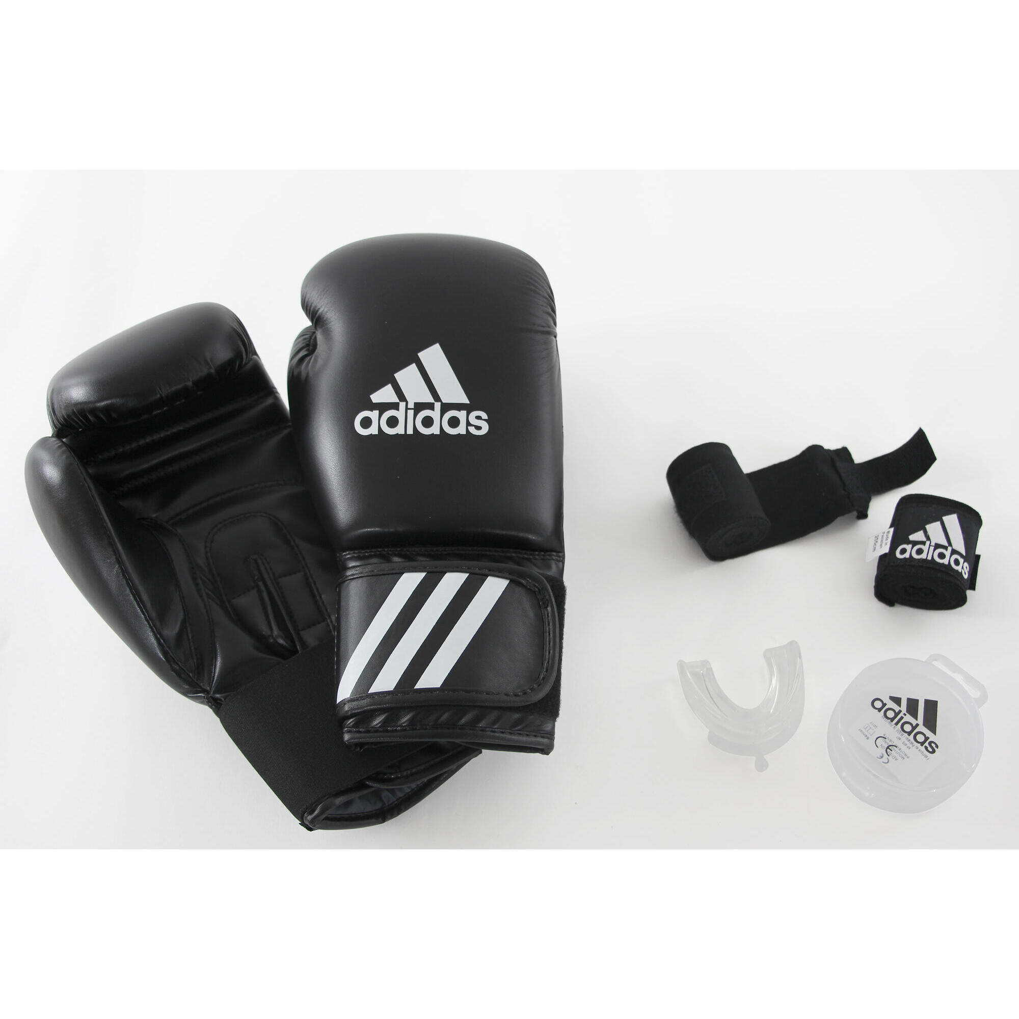 Adidas Kit boxe guantoni fasce paradenti