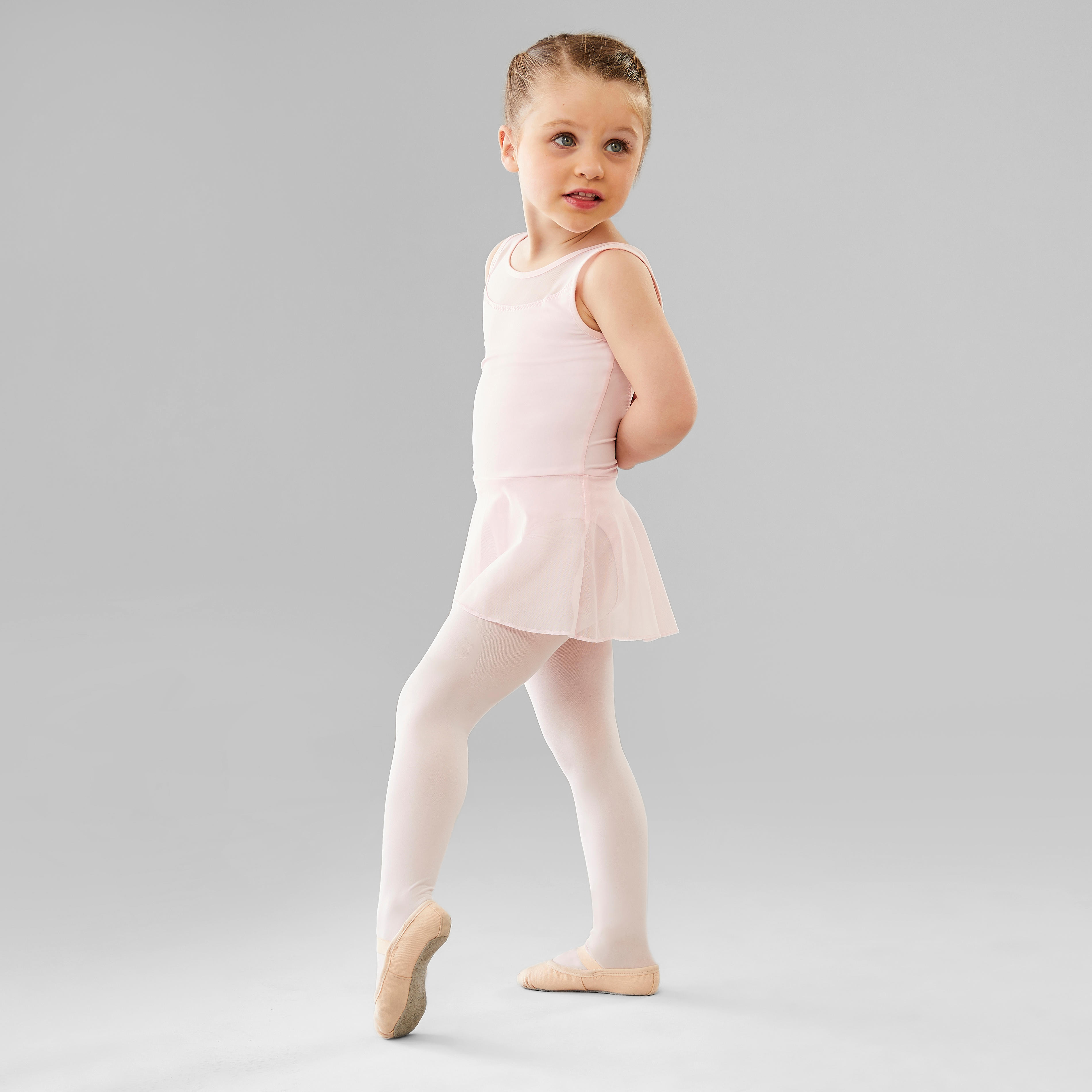 Domyos Body con gonnellino bambina danza classica rosa