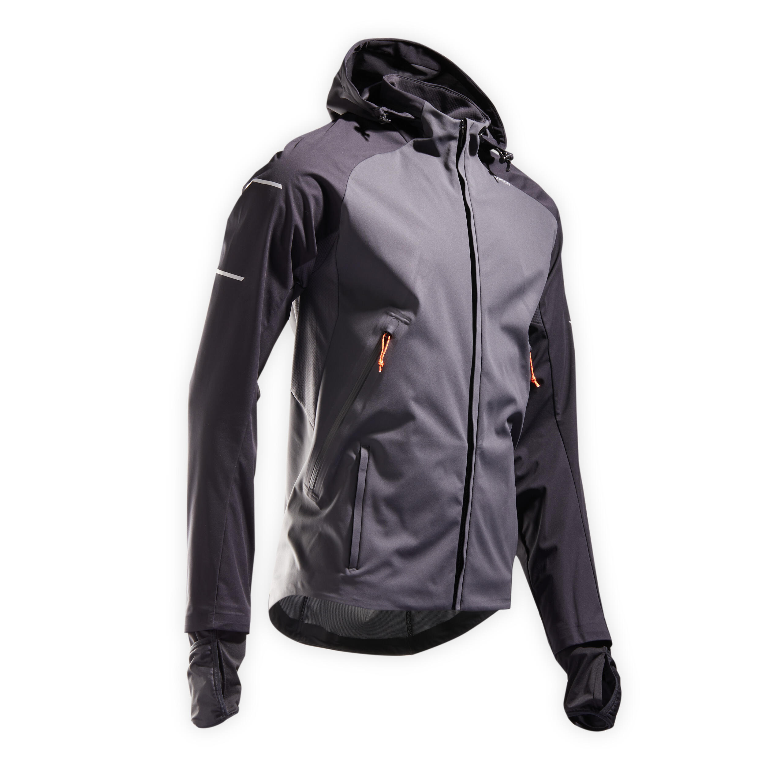 Kiprun Giacca invernale running uomo WARM REGUL grigio-nero