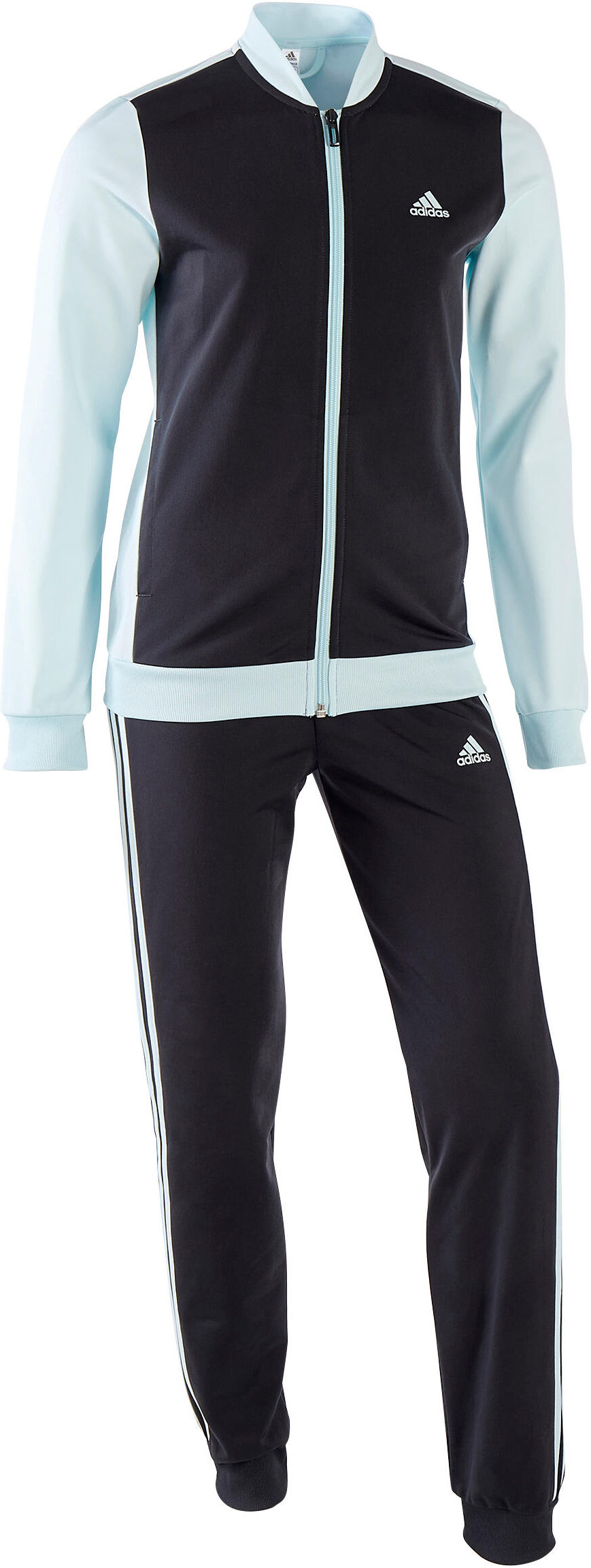 Adidas Tuta ginnastica bambina nero-azzurro