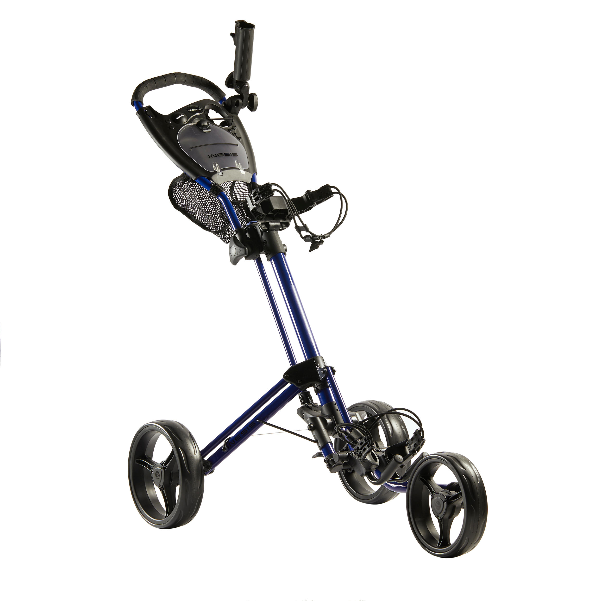 INESIS Decathlon - Carrello golf 3 ruote COMPACT azzurro -
