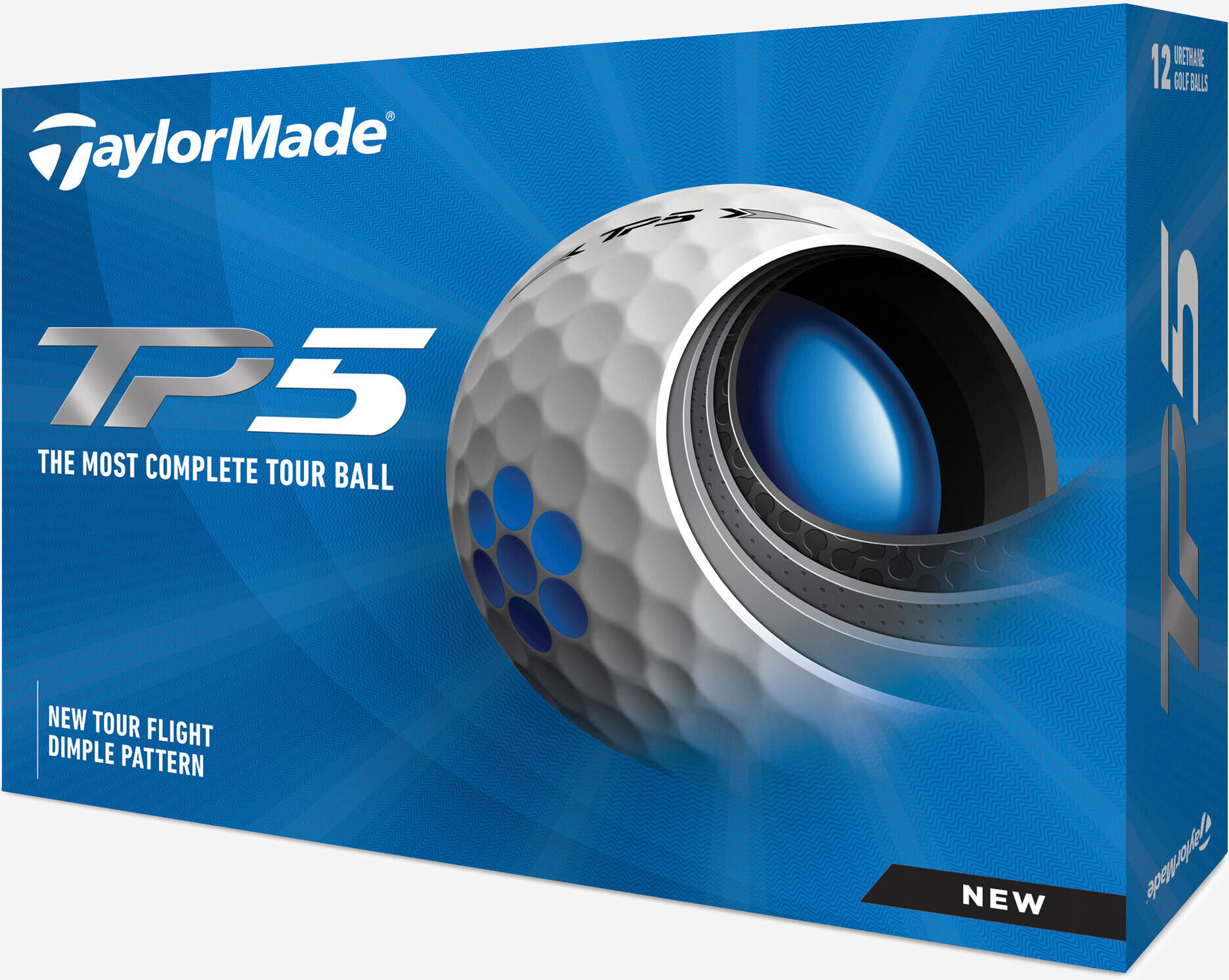 TaylorMade Decathlon - Palline golf TP5 bianche x12 -