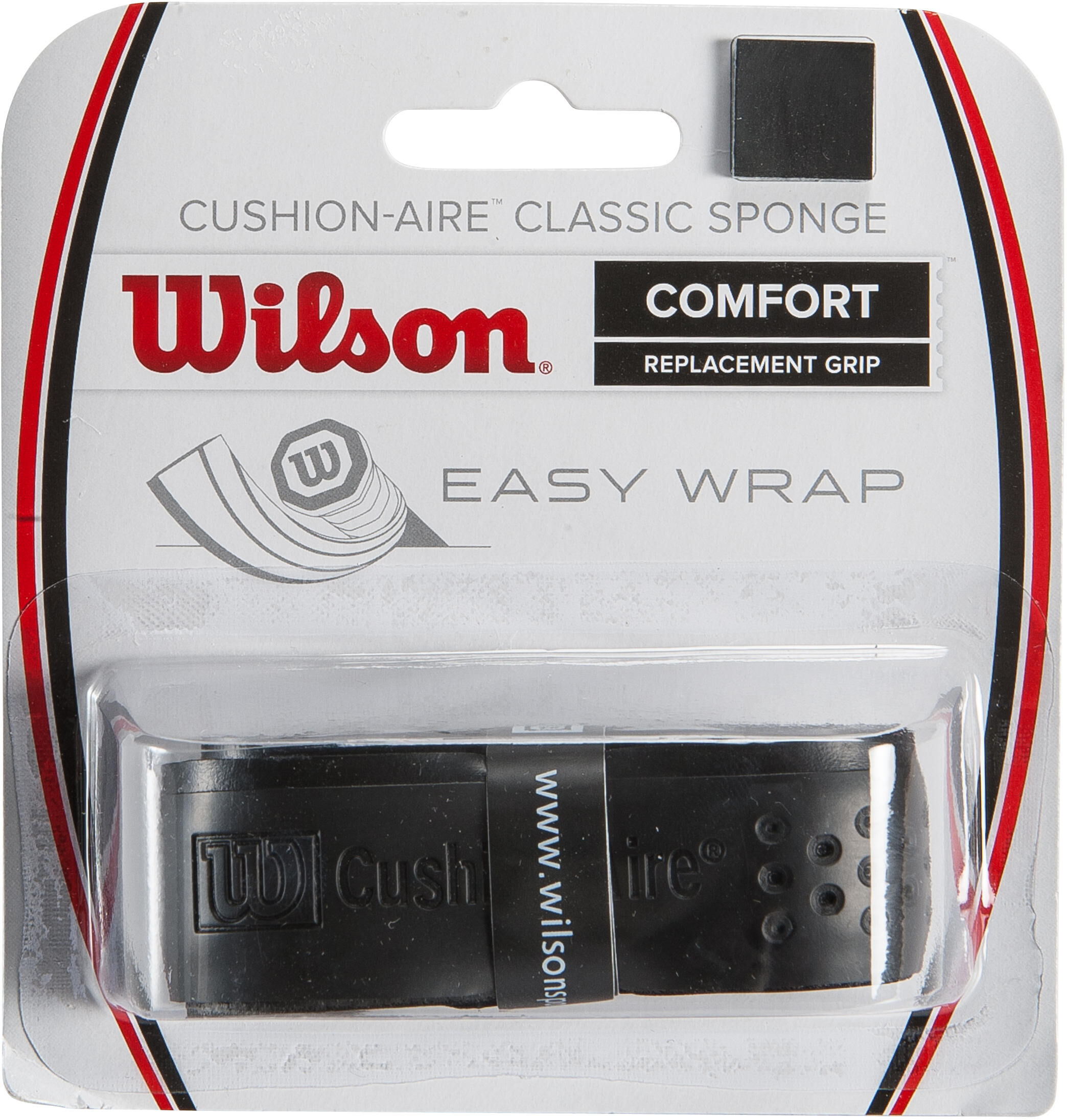 Wilson Decathlon - Grip tennis CUSHION AIR SPONGE nero -