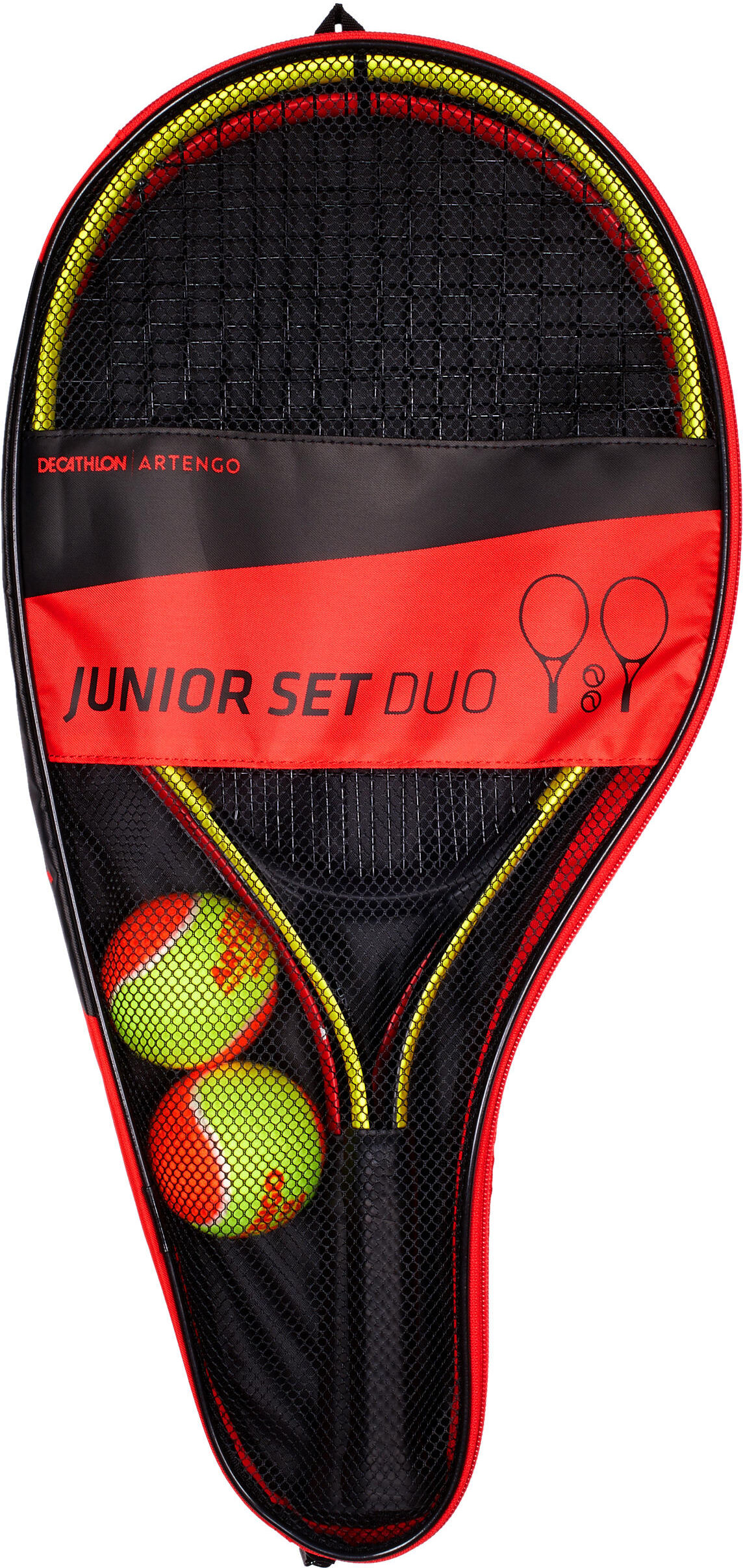 ARTENGO Kit tennis bambino DUO 2 racchette 2 palline 1 fodero