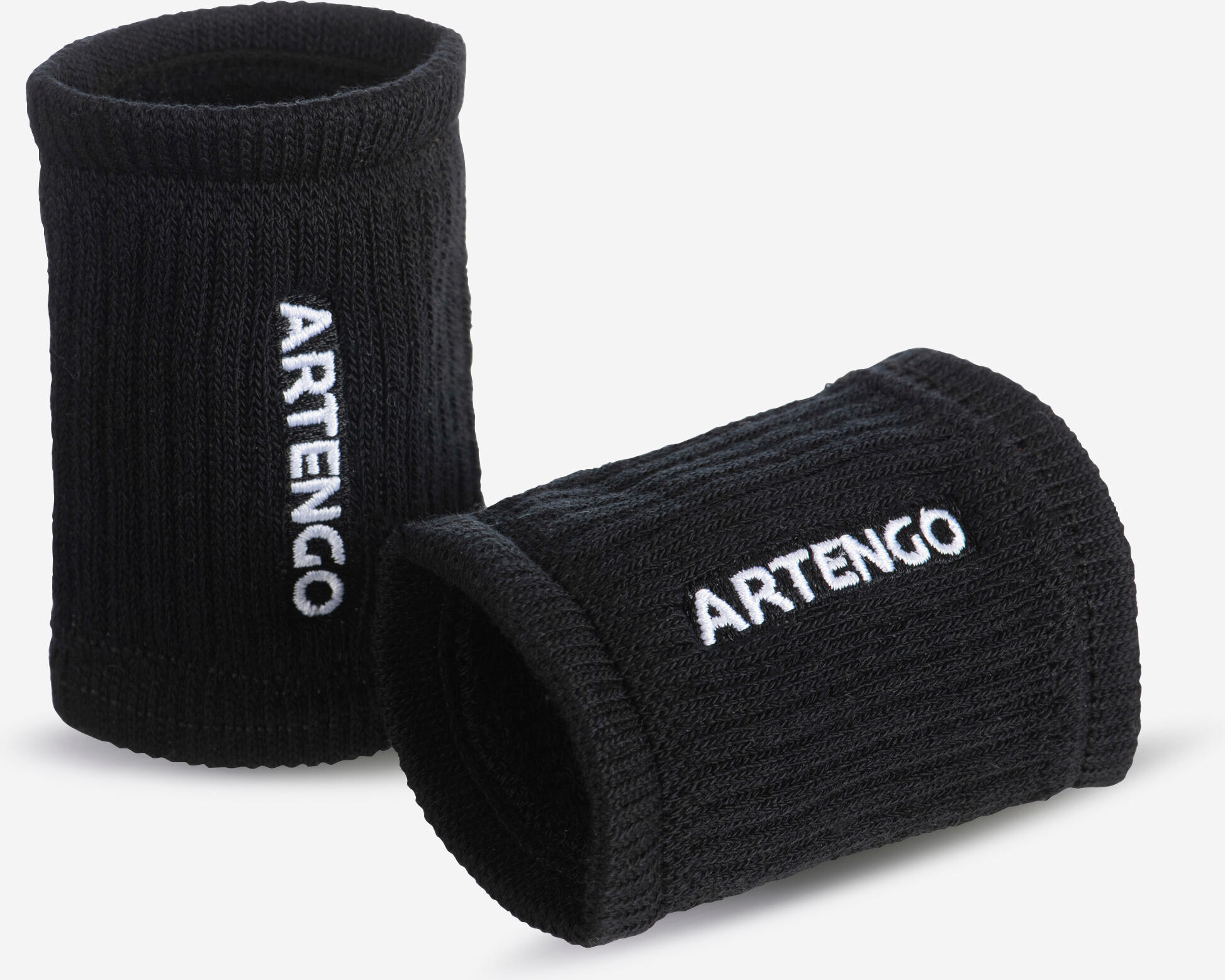 ARTENGO Polsino tennis TP 500 nero-bianco