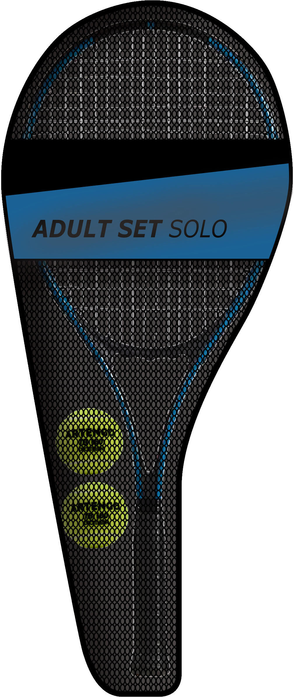 ARTENGO Kit tennis adulto SOLO 1 racchetta 2 palline 1 fodero