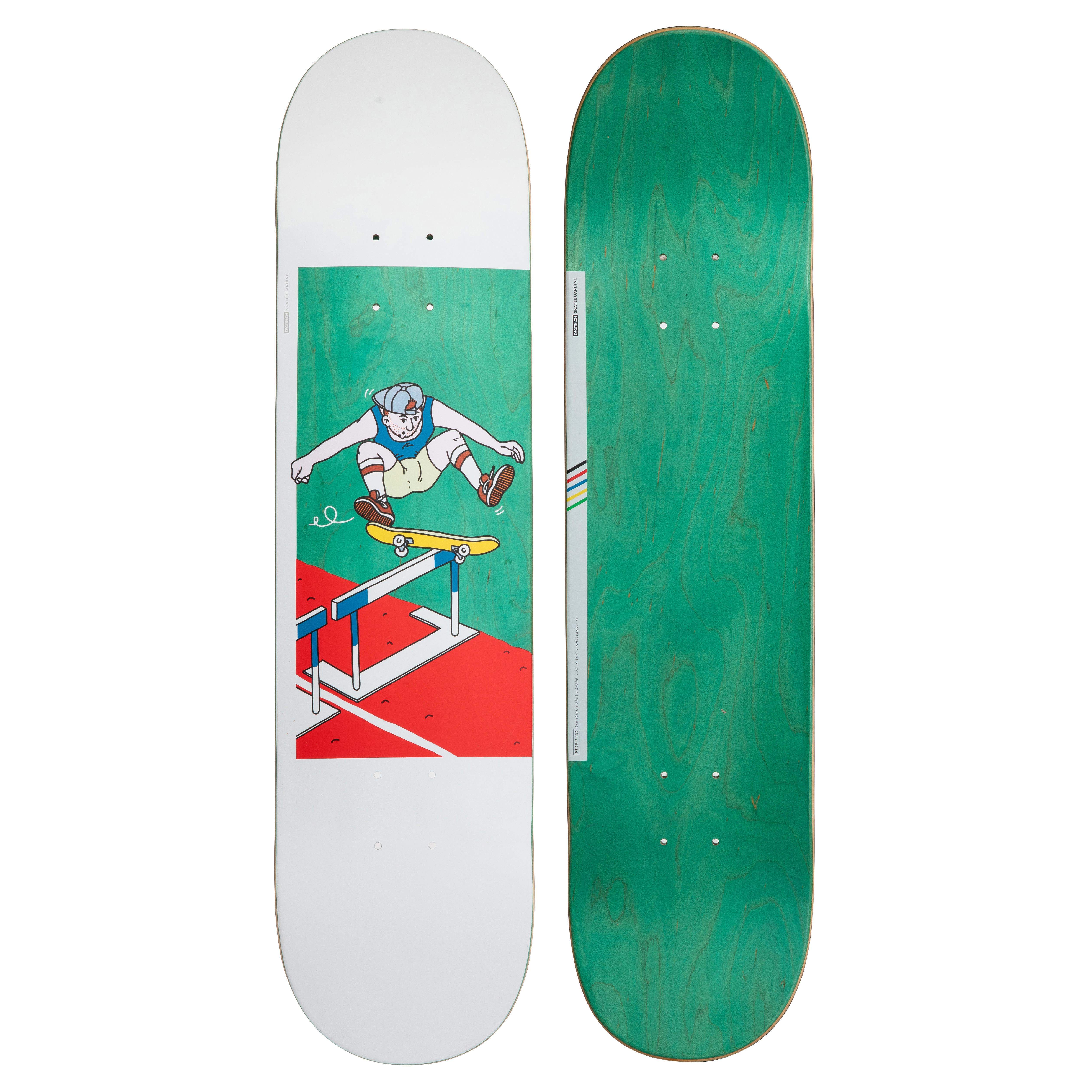 OXELO Skateboard DECK 120 BRUCE 7.75" verde