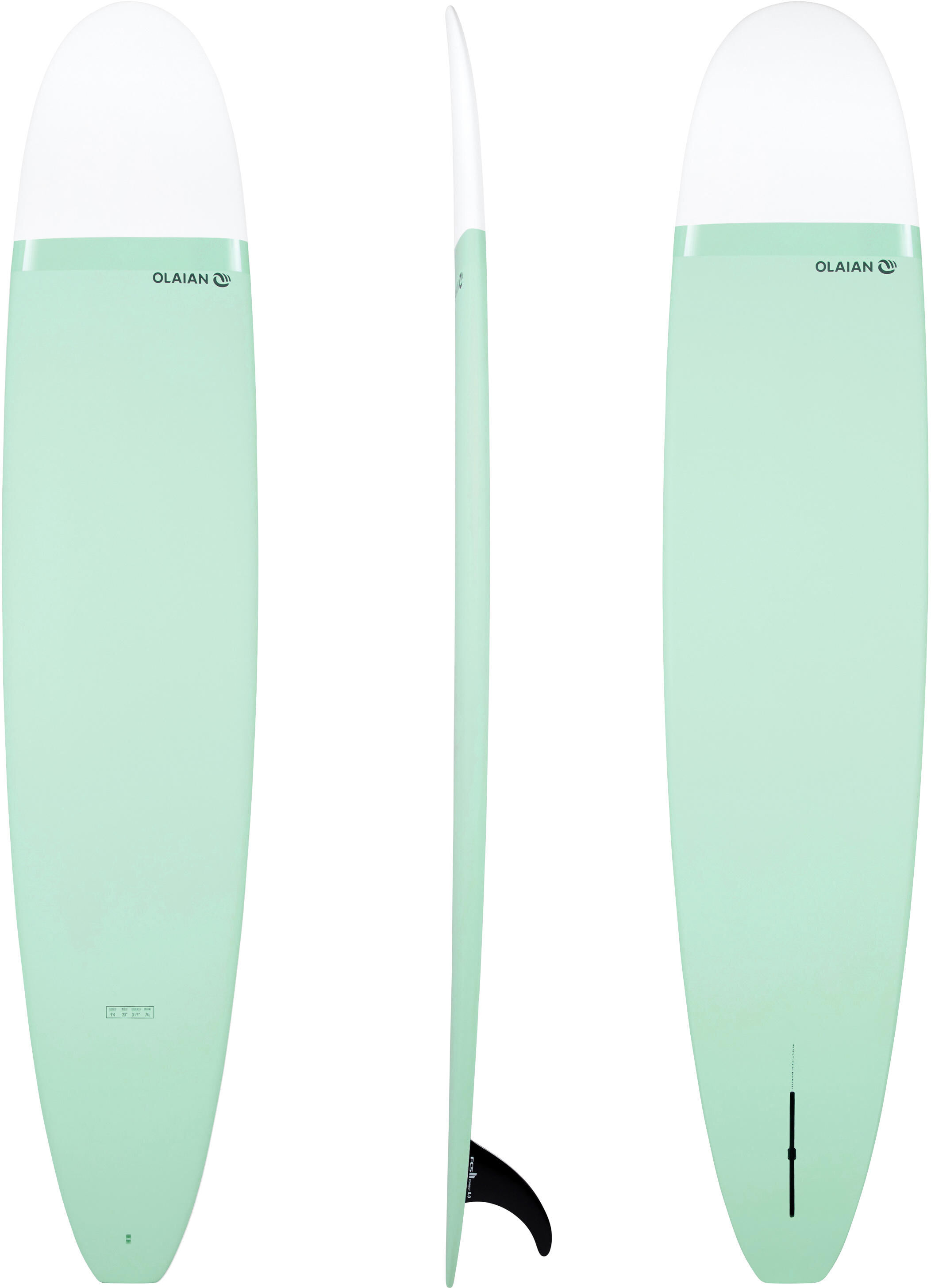 OLAIAN Tavola surf in resina LONGBOARD 900 9'4 con 1 pinna OLAIAN Tavola surf in resina LONGBOARD 900 9'4 con 1 pinna