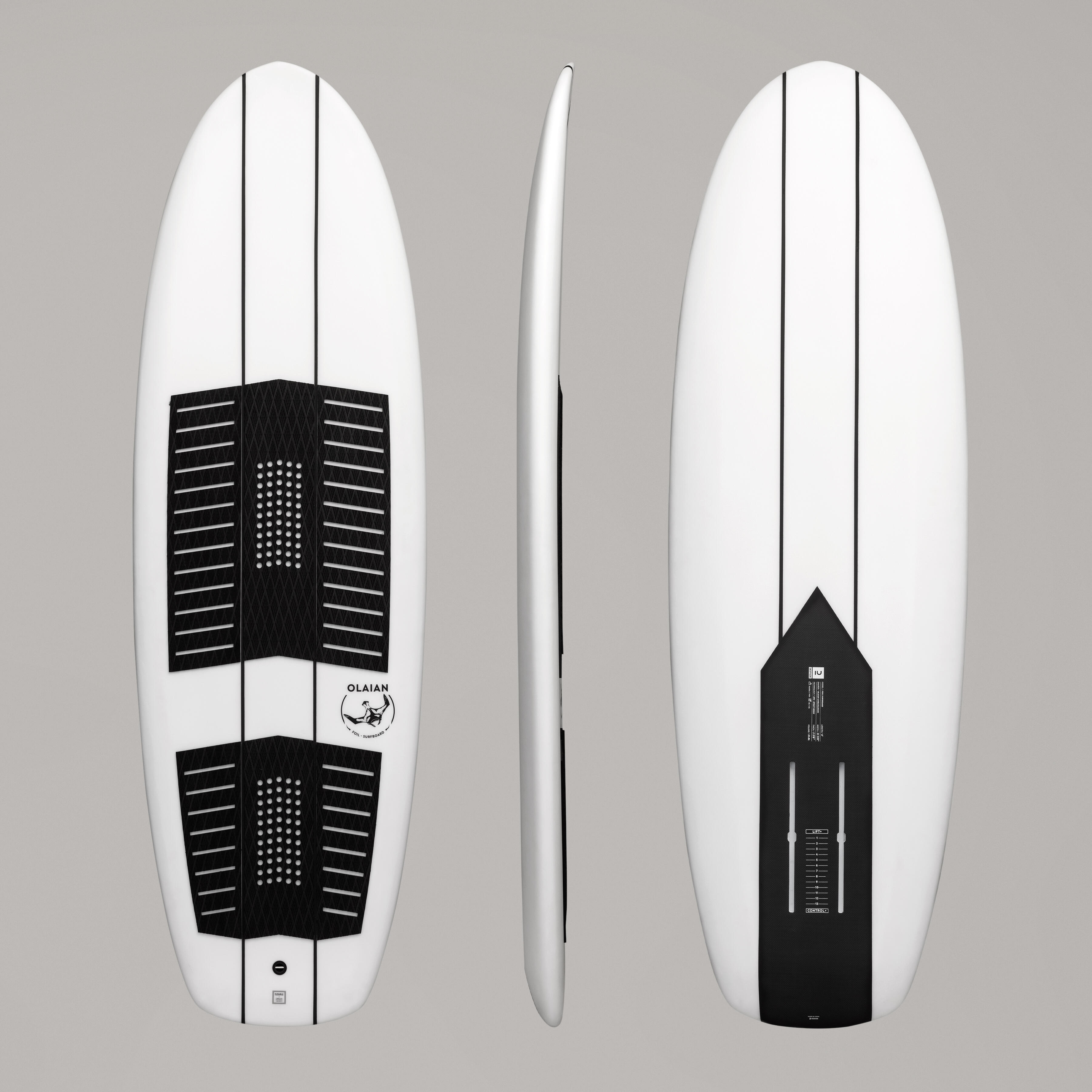 OLAIAN Tavola surf foil 500 6’ bianco-nero