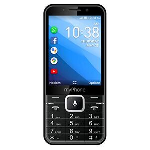 MP myPhone Up Smart 4G LTE, Whatsapp,Facebook,Google Apps,3.2, 1200 mAh, GPS, 4GB ROM, 5MP, KaiOS, Wi-Fi, nero