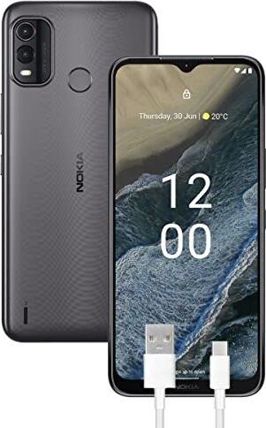 Nokia G11 Plus Smartphone 4G 64GB, 4GB RAM, Dual Camera 50 Mp, Display HD+ da 6.5″, Android 12, Batteria da 5000 mAh, Dual Sim, Grey, Versione con Cavo USB Type-C Aggiuntivo 1m