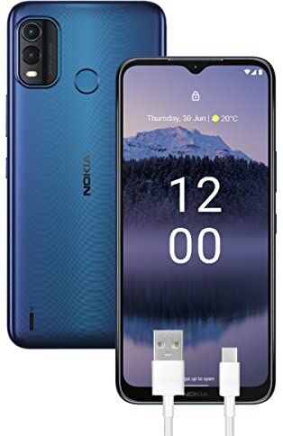 Nokia G11 Plus Smartphone 4G 64GB, 4GB RAM, Dual Camera 50 Mp, Display HD+ da 6.5″, Android 12, Batteria da 5000 mAh, Dual Sim, Blue, Versione con Cavo USB Type-C Aggiuntivo