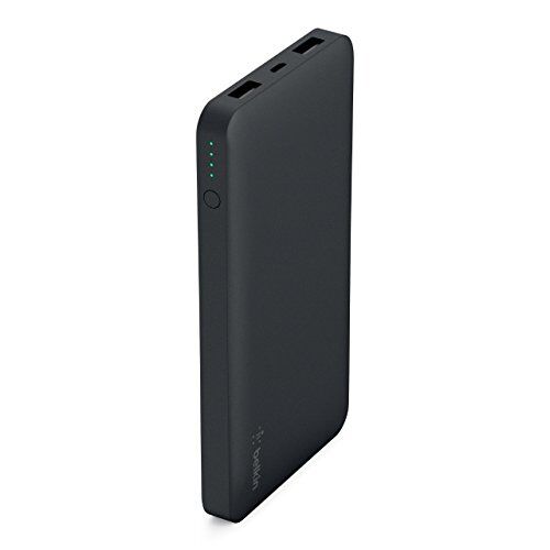 Belkin Pocket Power Bank Batteria Esterna 10000 mAh, Caricabatteria Portatile, Sicurezza Certificata, per iPhone 11, 11 Pro/Pro Max, XS/XS Max, XR/X, SE, iPad, Samsung Galaxy S10/S10+, Nero