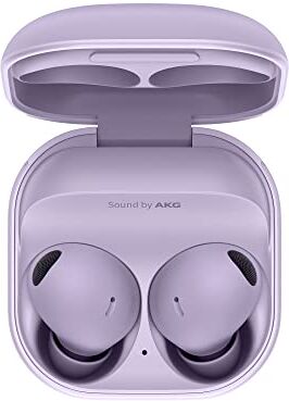 Samsung Galaxy Buds2 Pro Cuffie Bluetooth True Wireless, Cancellazione attiva dei rumori, Carica Wireless, Quality Sound, Resistenza IPX7, [Versione Italiana], Bora Purple