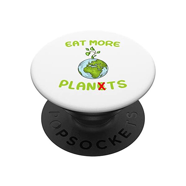 protezione del clima - idea regalo vegana mangia più pianeti - mangia più piante vegan popsockets popgrip intercambiabile