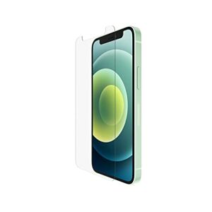Belkin Proteggi Schermo UltraGlass Antimicrobico per iPhone 12 mini, Ottima Protezione, Riduce i Batteri del 99% sullo Schermo