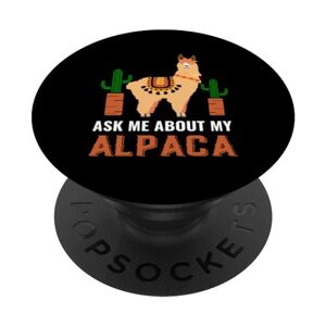 ASK Chiedimi della mia alpaca PopSockets PopGrip Intercambiabile