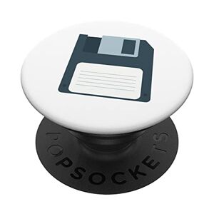 Antique Retro stampa floppy disk PopSockets PopGrip Intercambiabile