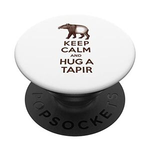 Antique Mantieni la calma e abbraccia un tapir divertente PopSockets PopGrip Intercambiabile