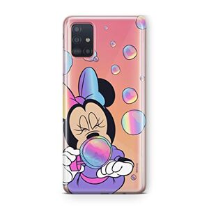 ERT GROUP Cover originale e ufficiale Disney Minnie e Mickey Mouse per Samsung A51, custodia in plastica TPU silicone per protezione da urti e graffi, multicolore DPCMIN32941