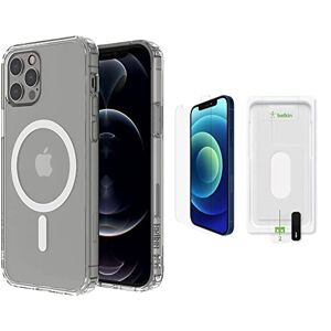 Belkin Protection Kit for iPhone 12/12 Pro with Anti-Microbial Protective Case and Anti-Microbial Screen Protection