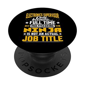 Boss Electronics Supervisor Job Title - Funny Electronics Foreman PopSockets PopGrip Intercambiabile