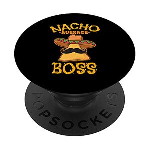Boss Nacho Media Boss Messicano Dish Manager Cinco De Mayo Regalo PopSockets PopGrip Intercambiabile