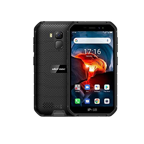 ulefone rugged smartphone (2020), ulefone armor x7 pro android 10 cellulare antiurto ip68, quad-core 4gb+32gb, telefono resistente 13mp fotografia subacquea, batteria 4000mah, nfc/gps/dual sim/wifi nero
