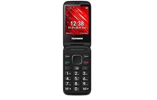 telefunken mã“vil libre telefunken tm 360 cosã rojo - pantalla 7.1cm - 3g - teclas whatsapp/facebook - cam 2mp - microsd - android - bat 1000mah, rosso