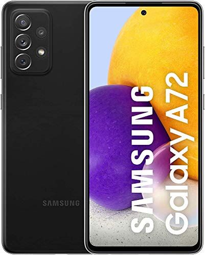 samsung galaxy a72 smartphone, display infinity-o fhd+ da 6,7 pollici, 6 gb ram e 128 gb di memoria interna espandibile, batteria 5.000 mah e ricarica ultra-rapida black [versione italiana]