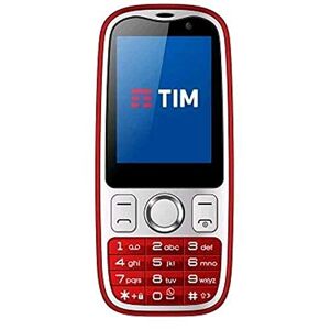 Tim 773590 Easy 4G Smartphone, Marchio Tim, 2 GB, Rosso[Italia]