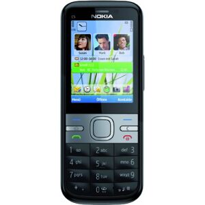 Nokia C5 Smartphone (Display 5,6 cm (2,2 pollici), Bluetooth,Fotocamera da 3,2 Megapixel ), colore: Nero